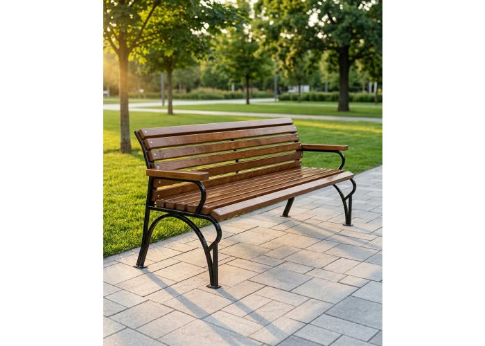 Металлическая скамейка 