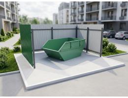 Контейнерная площадка для 8-ми кубовых контейнеров