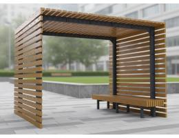 Навес со скамейкой