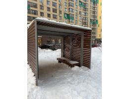 Теневой навес со скамейкой