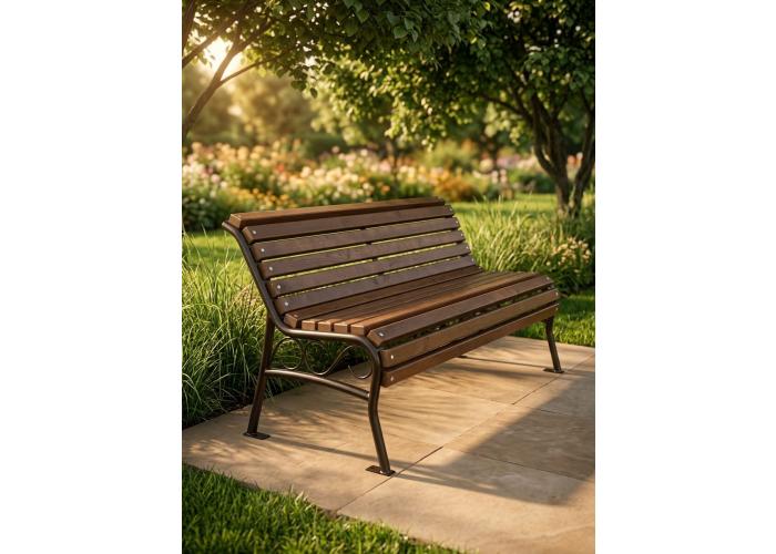 Металлическая скамейка 