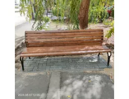 Металлическая скамейка "Классика" без подлокотников