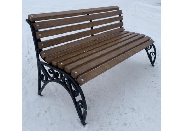 Металлическая скамейка 