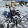 Металлическая скамейка 