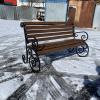 Металлическая скамейка 