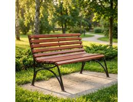 Металлическая скамейка "Бульвар" без подлокотников