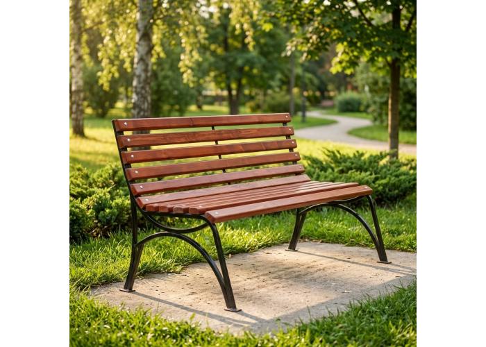 Металлическая скамейка 