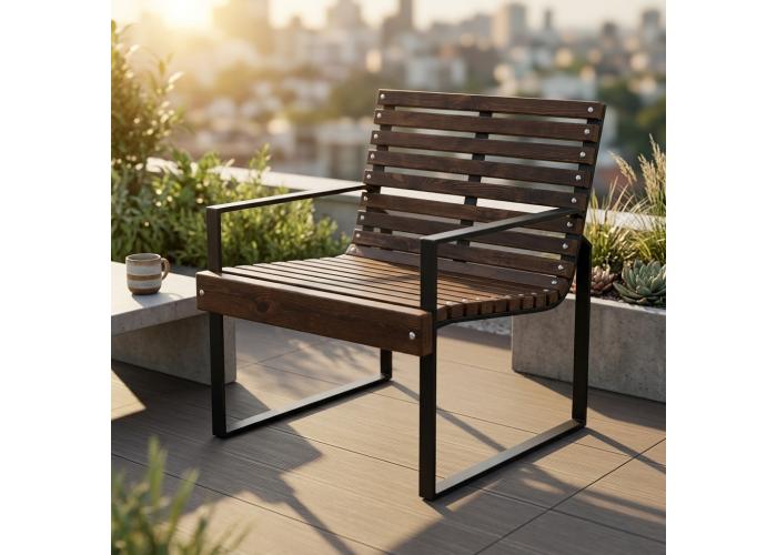 Металлическая скамейка 