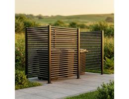 Ограждение для мусорных баков "ЭКО-Грин" без крыши и ворот