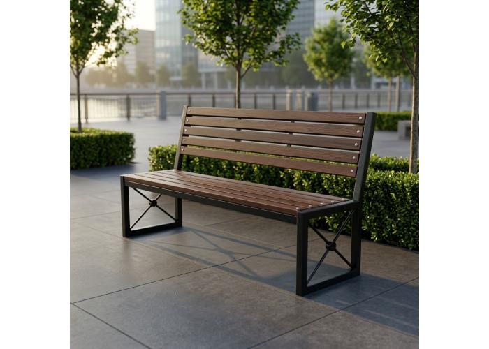 Металлическая скамейка 