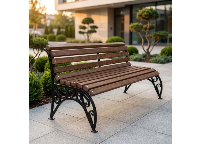 Металлическая скамейка 