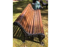 Чугунная парковая скамейка "Хризантема"