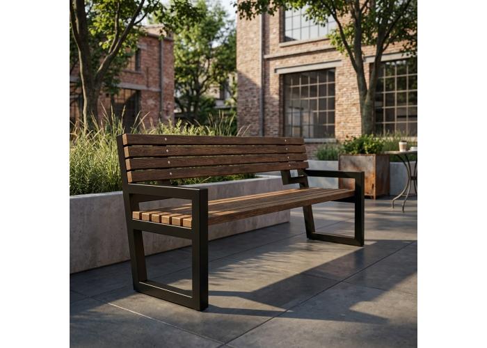 Металлическая скамейка 